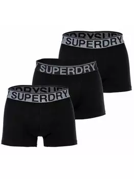 Боксеры, 3 шт. Superdry, черный