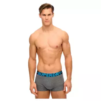 Боксеры 3 шт Superdry M3110450B Trunk, серый
