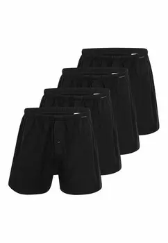 Боксеры 4ER PACK SINGEL Schiesser, черный