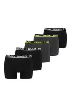 Боксеры - 5 пар Head, черный