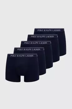 Боксеры 5 шт Polo Ralph Lauren, темно-синий
