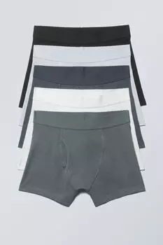 Боксеры, 5 шт Weekday, белый