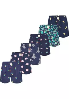 Боксеры 6 PACK PRINTS Phil & Co. Berlin, темно-синий