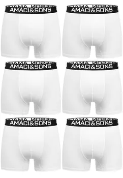 Боксеры Amaci&Sons 6 шт, белый