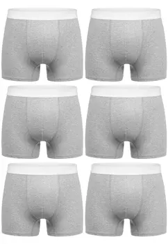 Боксеры Amaci&Sons 6 шт, цвет Grau/Wei