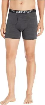 Боксеры Anatomica Merino с ширинкой Icebreaker, цвет Jet Heather
