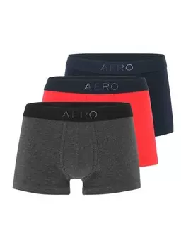 Боксеры AROPOSTALE Boxer shorts, цвет Night blue/mottled grey/Red