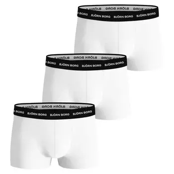 Боксеры Bjrn Borg Boxershorts Cotton Stretch Trunk 3 шт, белый
