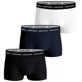 Боксеры Bjrn Borg Boxershorts Cotton Stretch Trunk 3 шт, разноцветный