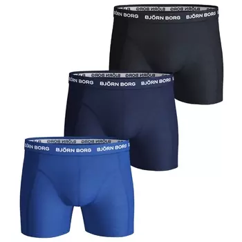 Боксеры Bjrn Borg Boxershorts Solid Essential 3 шт, синий