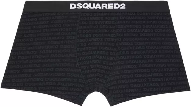 Боксеры-брифы с напечатанным логотипом Dsquared2