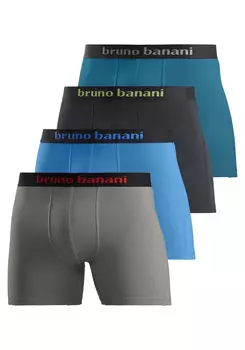 Боксеры Bruno Banani Langer Boxer, цвет grau, trkis, schwarz, petrol