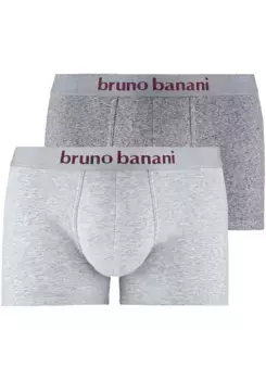 Боксеры Bruno Banani "Short 2Pack Denim Fun" (2 шт.), в крапинку, цвет Anthrazit Melange/Graumelange