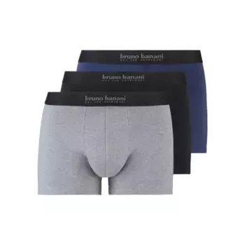 Боксеры Bruno Banani "Short 3Pack Energy Cotton" (3 шт. в упаковке), с надписью на поясе, черный