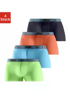 Боксеры Bruno Banani (упаковка, 4 шт.), с надписью на поясе, цвет Hellgrn / Trkis / Orange / Navy