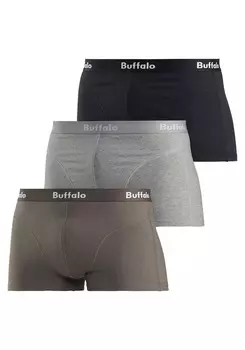 Боксеры Buffalo Hipster, цвет olivgrn, grau-meliert, schwarz