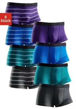 Боксеры Buffalo s, цвет grn gestreift uni grn, blau, lila, dunkelgrau