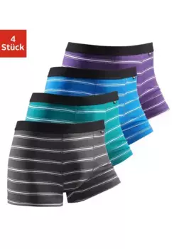 Боксеры Buffalo (упаковка, 4 шт.), с черным тканым поясом, синий