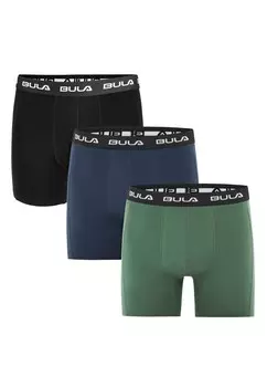 Боксеры BULA Frame, цвет Navy/Pastel green/Black