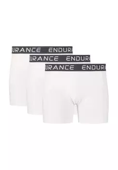Боксеры Burke в практичной упаковке из 3 штук ENDURANCE, белый
