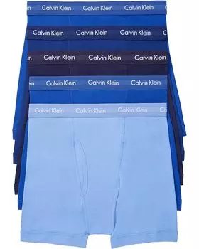 Боксеры Calvin Klein Underwear Cotton Classics 5 pack, цвет Periwinkle/Marazine Blue/Dark Night/Evening Blue