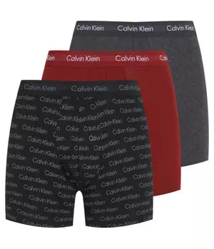 Боксеры Calvin Klein Underwear с логотипом 3 шт, черный