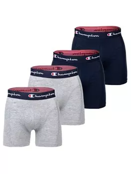 Боксеры Champion short 4er Pack, цвет grau/marine