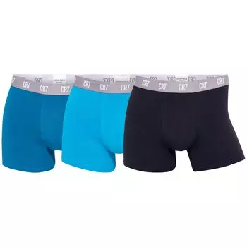 Боксеры CR7 Boxershort 3 шт, бирюзовый/черный