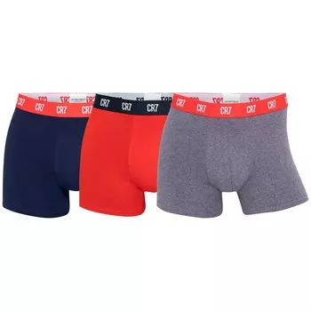 Боксеры CR7 Boxershort 3 шт, цвет Dunkelblau/Rot/Grau