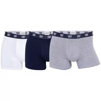 Боксеры CR7 Boxershort 3 шт, цвет Wei/Grau/Dunkelblau