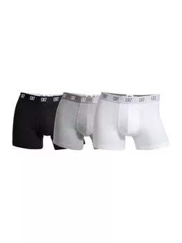 Боксеры CR7 Retroshorts BASIC 3 Pack, цвет Weiss/Grau/Schwarz