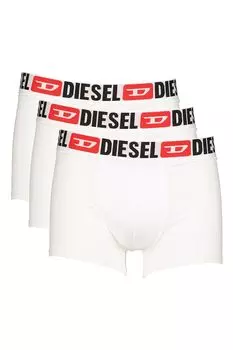 Боксеры Damien с логотипом на талии — 3 пары Diesel, белый