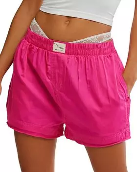 Боксеры Day To Day однотонные Free People, розовый