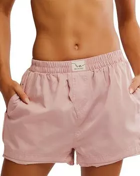 Боксеры Day To Day однотонные Free People, розовый