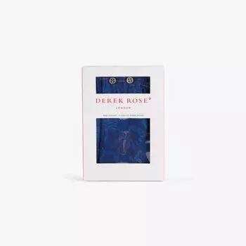 Боксеры Derek Rose из хлопкового поплина с принтом, синий