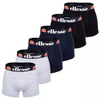 Боксеры ellesse Boxershort 6 шт, цвет Schwarz/Grau/Marine