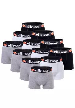 Боксеры ellesse Boxershorts 12 шт, цвет 415 - White/Black/Grey