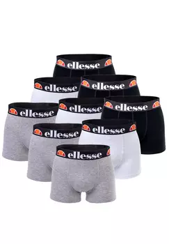 Боксеры ellesse Boxershorts 9 шт, цвет 415 - White/Black/Grey