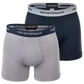 Боксеры Emporio Armani 2 шт, цвет Grau/Marine
