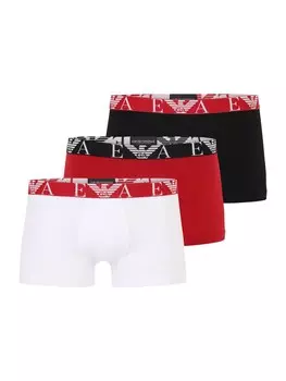 Боксеры Emporio Armani, цвет Ruby red/Black/White