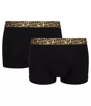 Боксеры Emporio Armani с логотипом 2 шт, черный