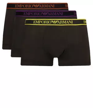 Боксеры Emporio Armani с логотипом 3 шт, черный