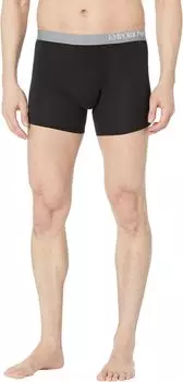 Боксеры Emporio Armani Soft Touch Ecofiber 3-Pack Boxer, цвет Black/Black/Black