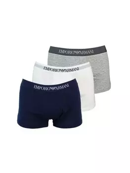 Боксеры Emporio Armani Trunk, цвет navy, wei, grau