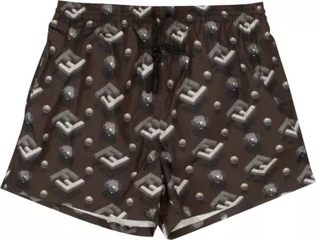 Боксеры Fendi FF Beachwear Boxer 'Black', черный
