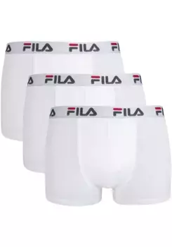 Боксеры Fila (3 шт. в упаковке), с эластичным поясом с логотипом, белый
