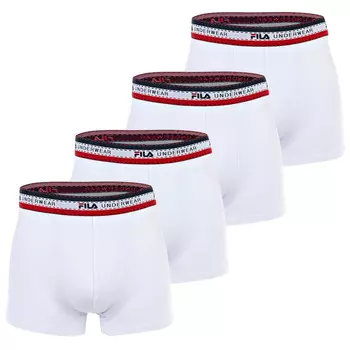 Боксеры Fila Boxershort 4 шт, белый
