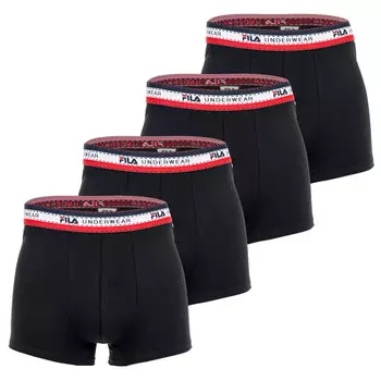 Боксеры Fila Boxershort 4 шт, черный