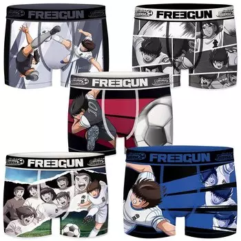 Боксеры Freegun Oliver Benji Captain tsubasa microfiber PK5488 5 шт, разноцветный