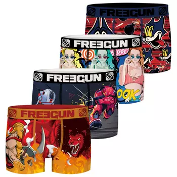 Боксеры Freegun Trunk Freegun Comic Herren s 4 шт, разноцветный